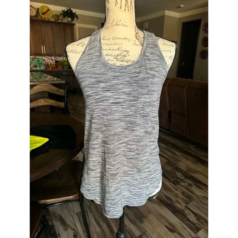 Lululemon Athletic Heathered Racerback Tank Top with Pocket